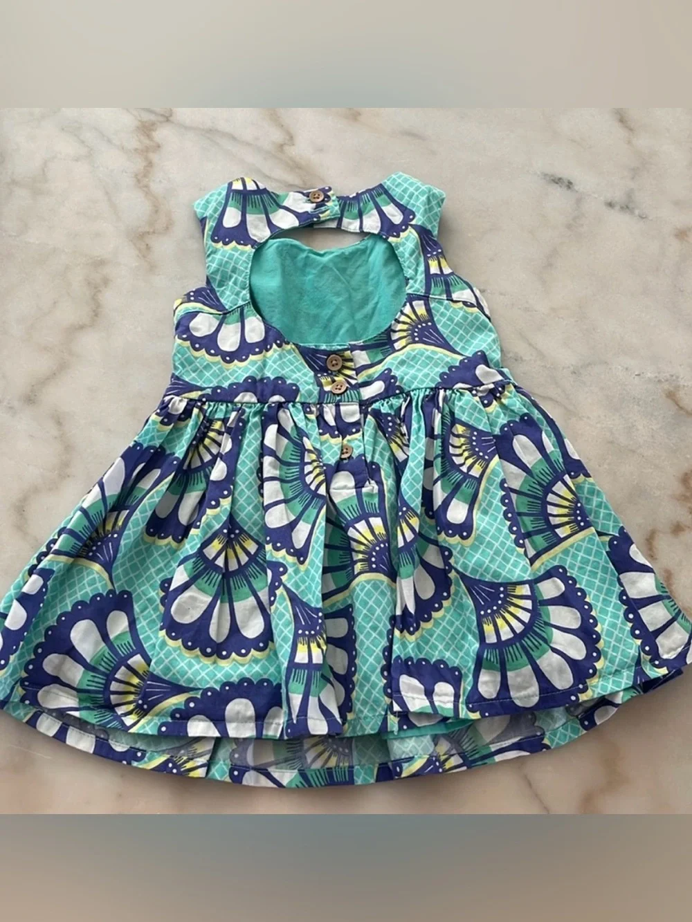 OshKosh B'gosh Girls’ Aqua, Blue and White Twirl Dress ⭐️3 for $20⭐️